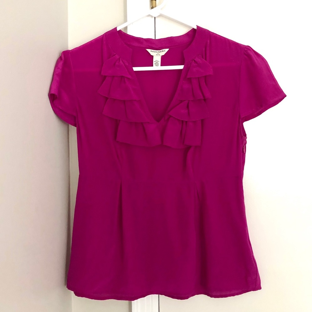 Banana Republic Ruffle Blouse